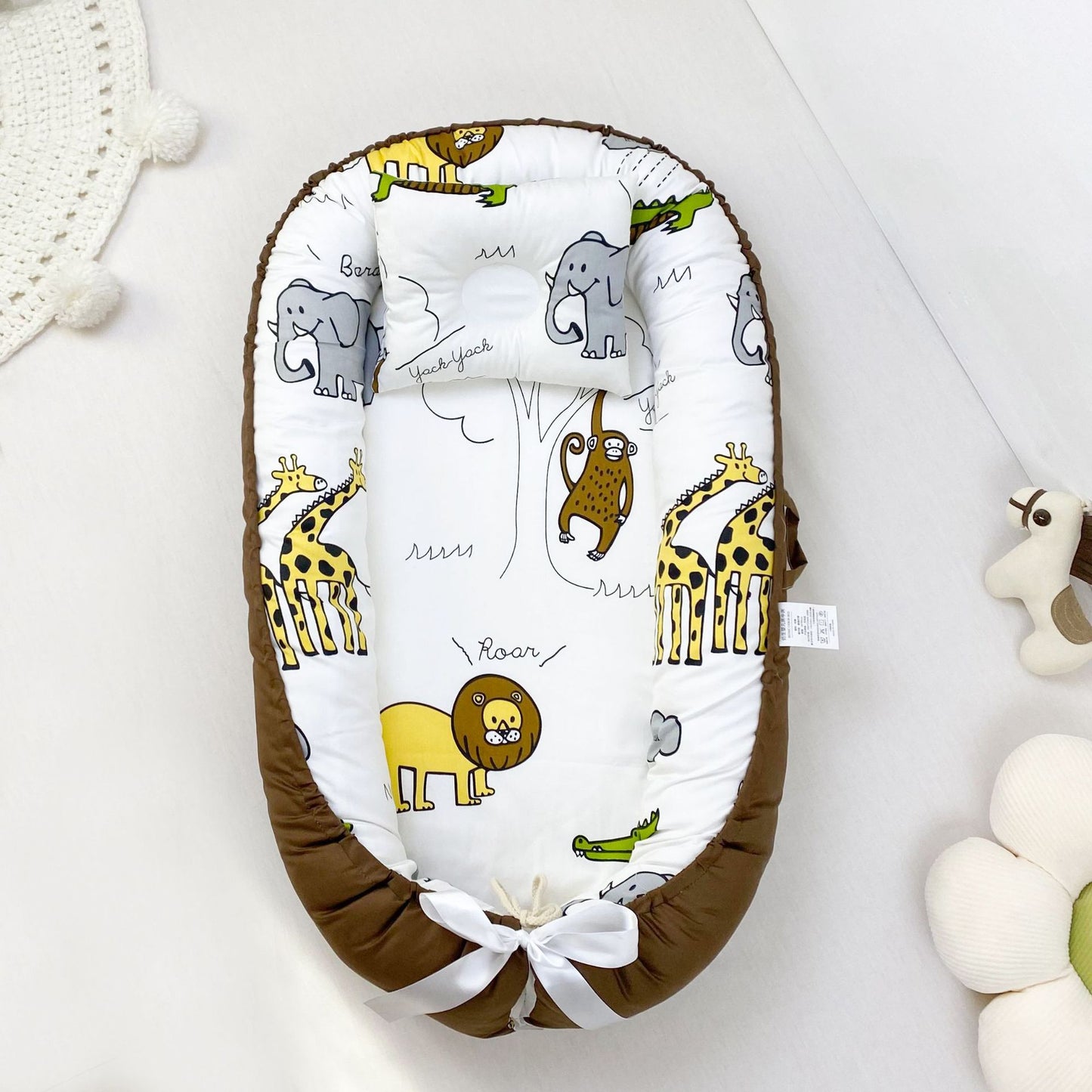 Pure Cotton Baby Nest Bed Portable Newborn Baby Bed In Bed Bb