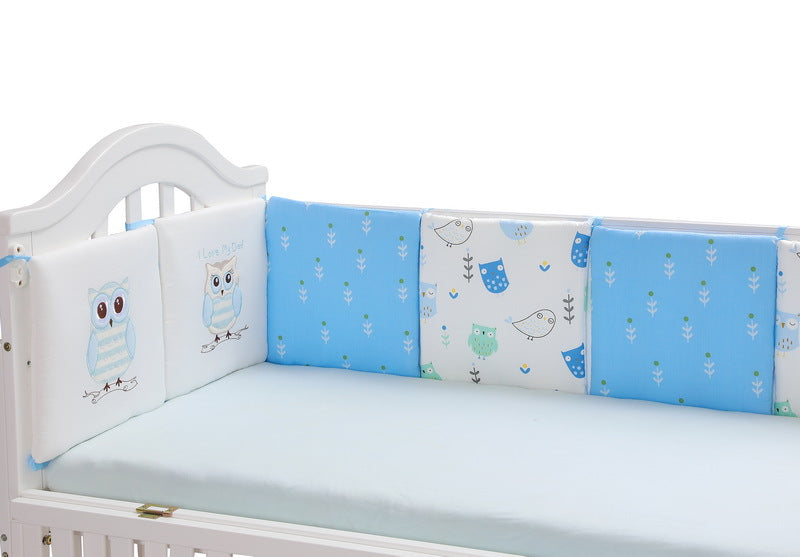 Baby Bedding Blue Owl Bed Backup