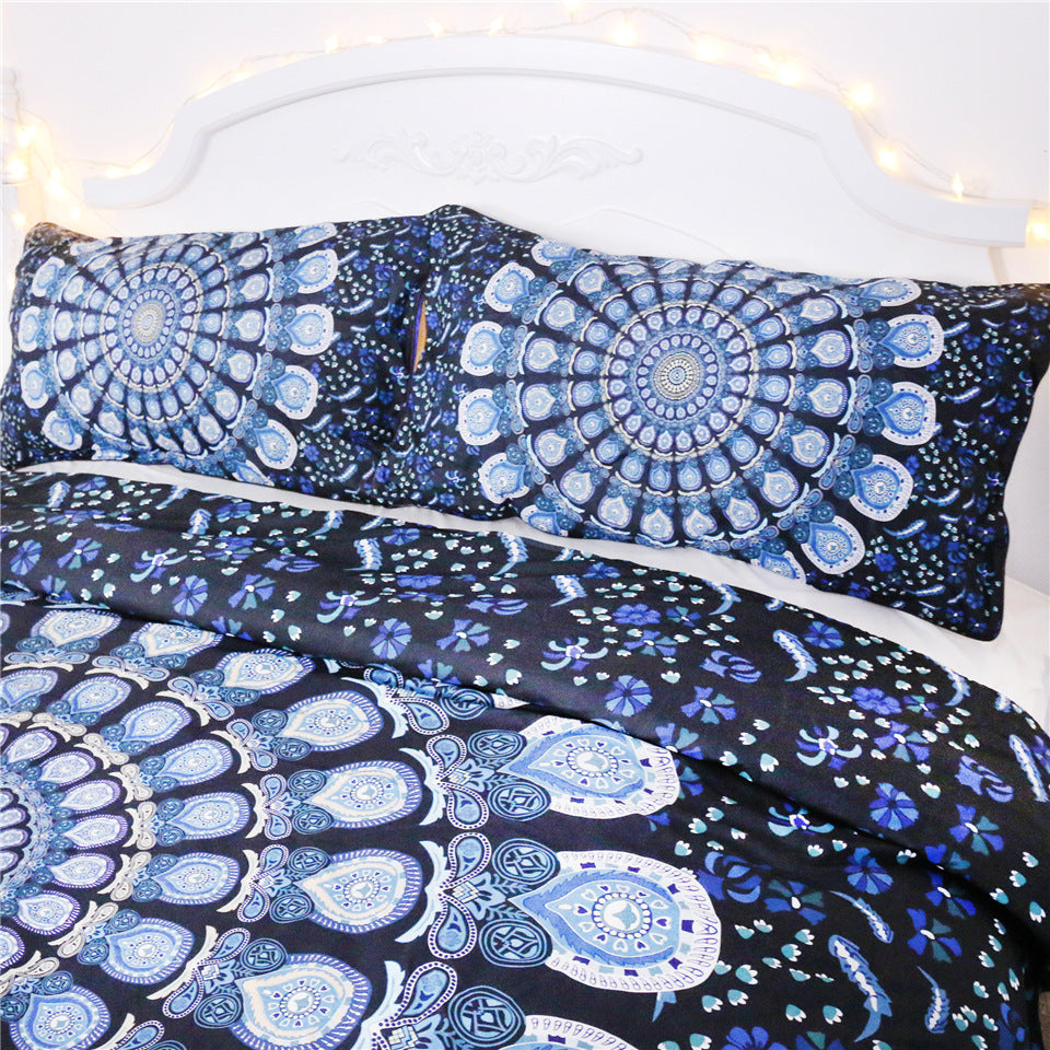 Blue Peacock Bedding