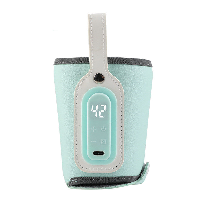 USB Baby Bottle Warmer Milk Warmer Infant Feeding Bottle Heated Portable Travel Cover Insulation Thermostat Food Heater