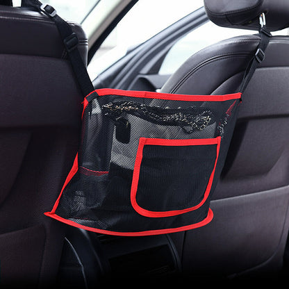 Universal Car Seat Net Pocket Handbag Holder Organizer Storage Bag Between Seats