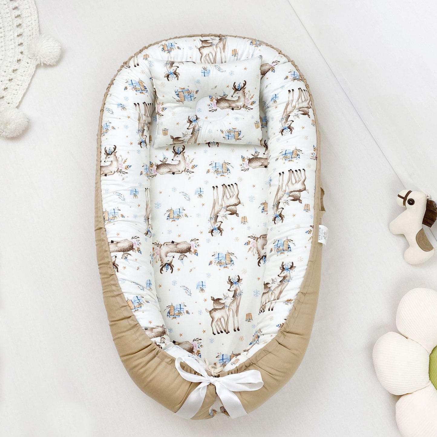 Pure Cotton Baby Nest Bed Portable Newborn Baby Bed In Bed Bb