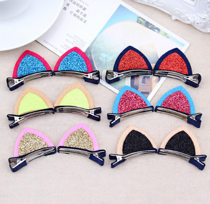 Lot Girls Barrettes Cute Cat Ears Hair Clip Kids Safety Headband Hairpin For Kids Hair Accessories