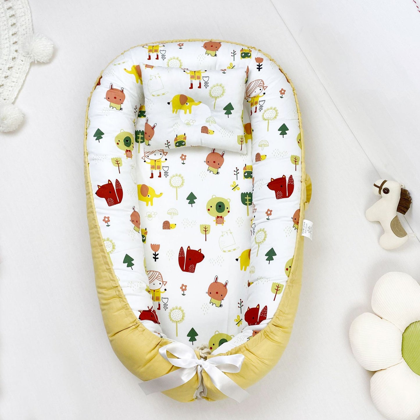 Pure Cotton Baby Nest Bed Portable Newborn Baby Bed In Bed Bb