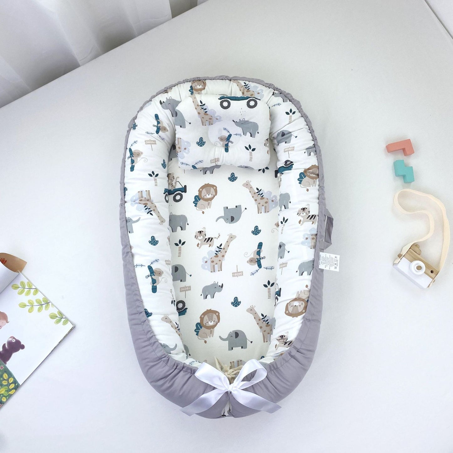 Pure Cotton Baby Nest Bed Portable Newborn Baby Bed In Bed Bb