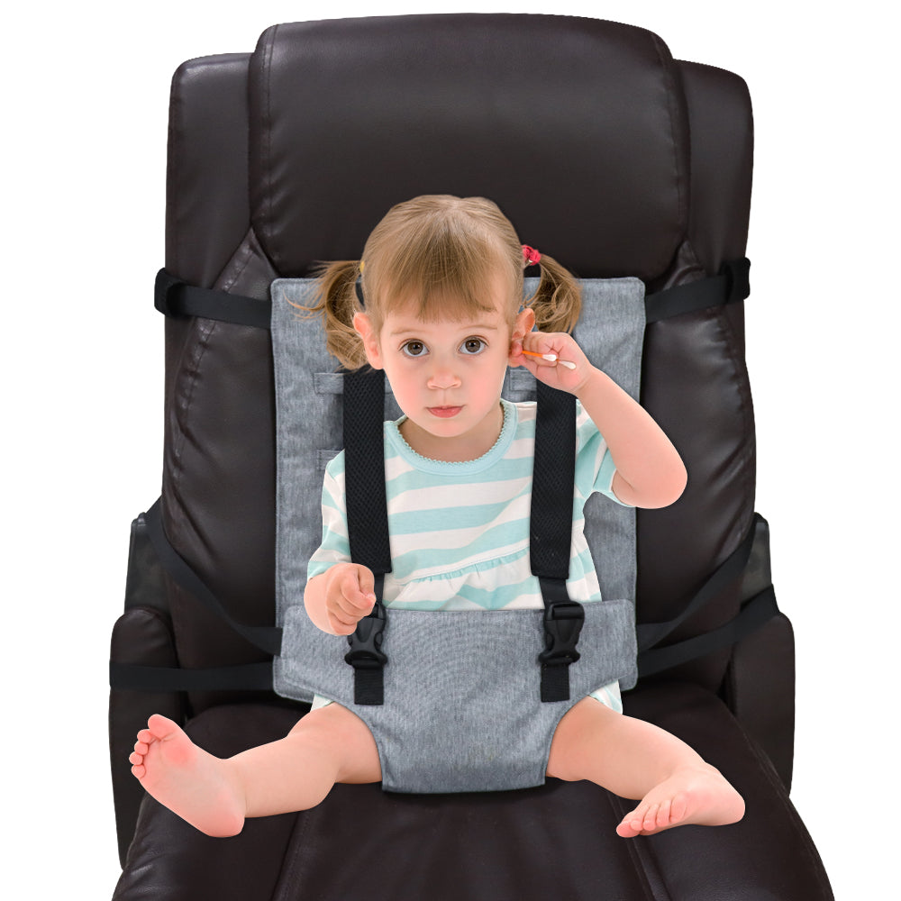 Travel Harness Seat - Fabric Baby Portable High Chair For Travel - Travel High Chair Seat Sack - Portable Baby Seat With Safety Harness