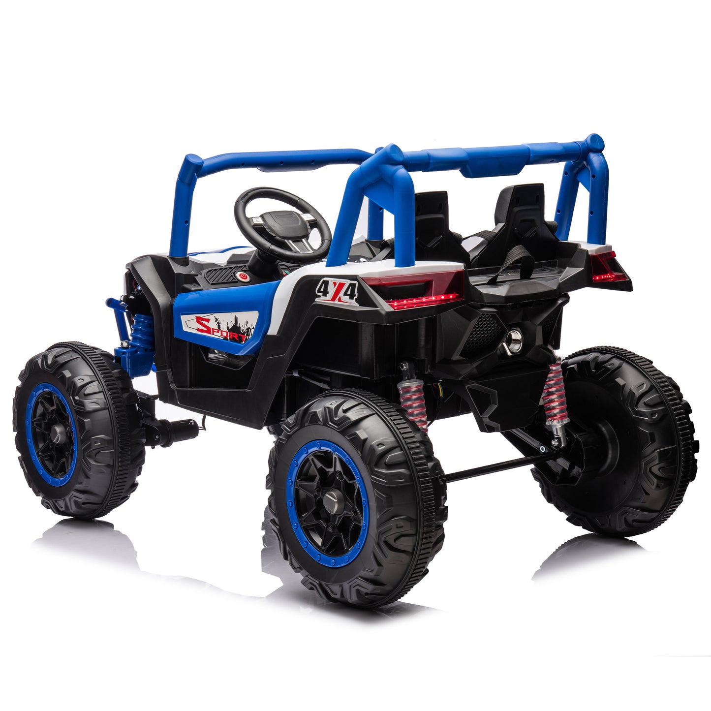 Side by Side 4x4 Ride on Off-Road Truck with Parent Remote Control, Battery Powered Electric Car