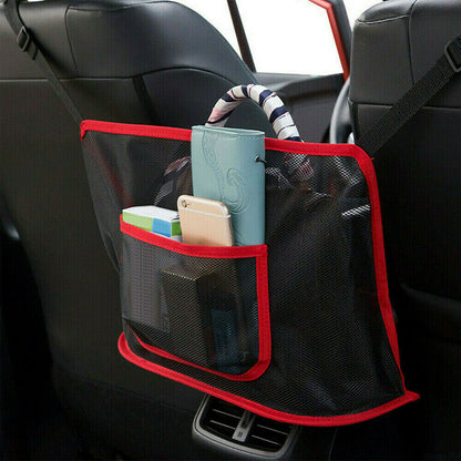 Universal Car Seat Net Pocket Handbag Holder Organizer Storage Bag Between Seats