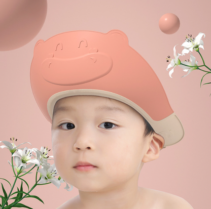 Baby Shampoo God Ear Protector Shampoo Hat Adjustable Infant Child and Toddler Waterproof Shower Shampoo Hat