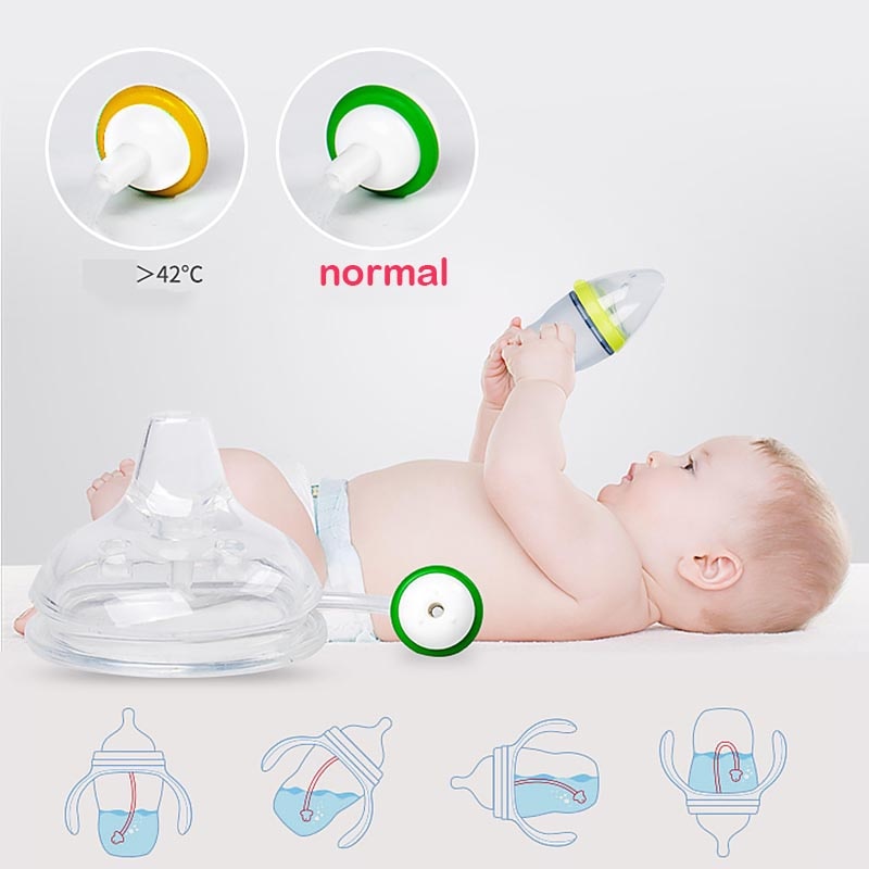 250ml Baby Bottle Kids Cup Silicone Sippy Children Training Cute Baby Drinking Water Straw Feeding Bottle Hands-free Bottle