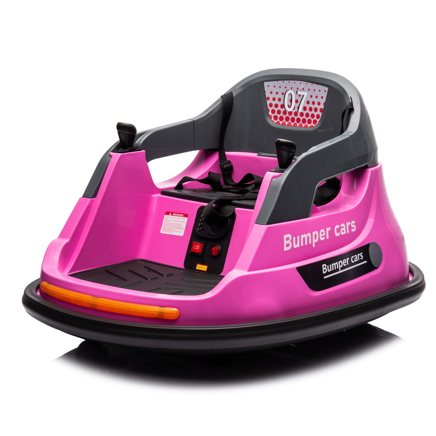 Pink 12V ride on bumper car for kids 1.5-5 Years Old Baby Bumping Toy Gifts