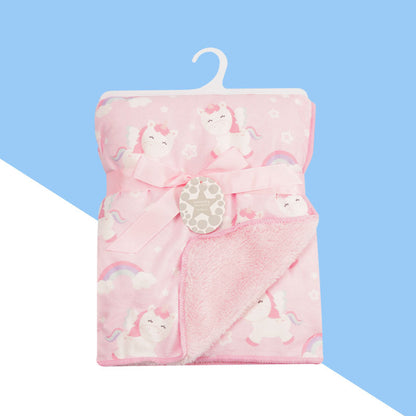 Babies' Woolen Blanket Baby Double Layer Super Soft Plush Blanket