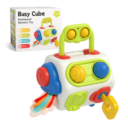 9 In 1 Busy Cube Baby & Toddler Toys Montessori Sensory Toys For Toddlers 1 2 3 Year Old Fidget Busy Board Learning Toys