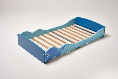 Low Kids Bed Montessori Blue Whale-5