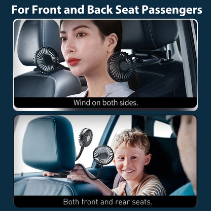 Small Front And Rear Seats With Two Fans