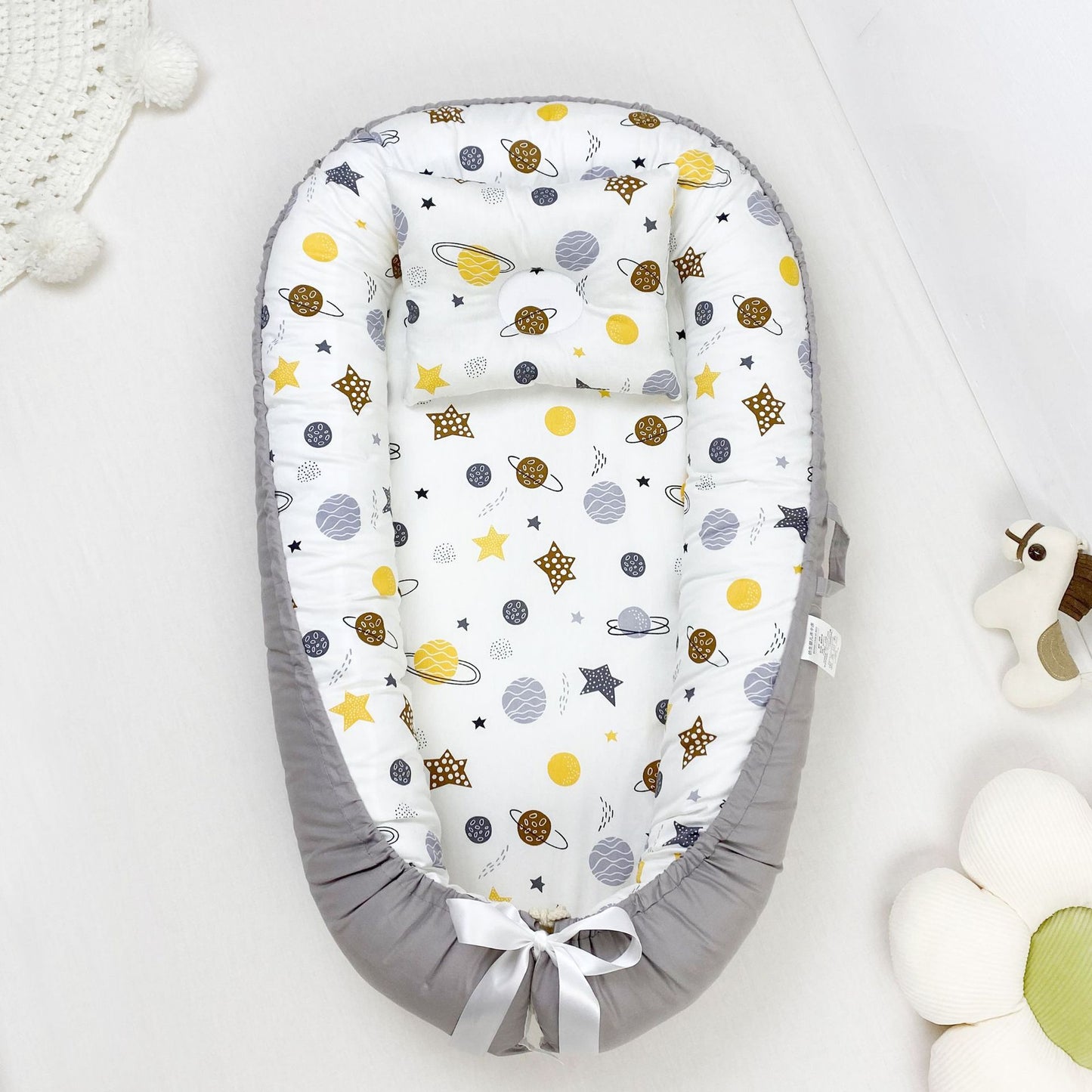 Pure Cotton Baby Nest Bed Portable Newborn Baby Bed In Bed Bb