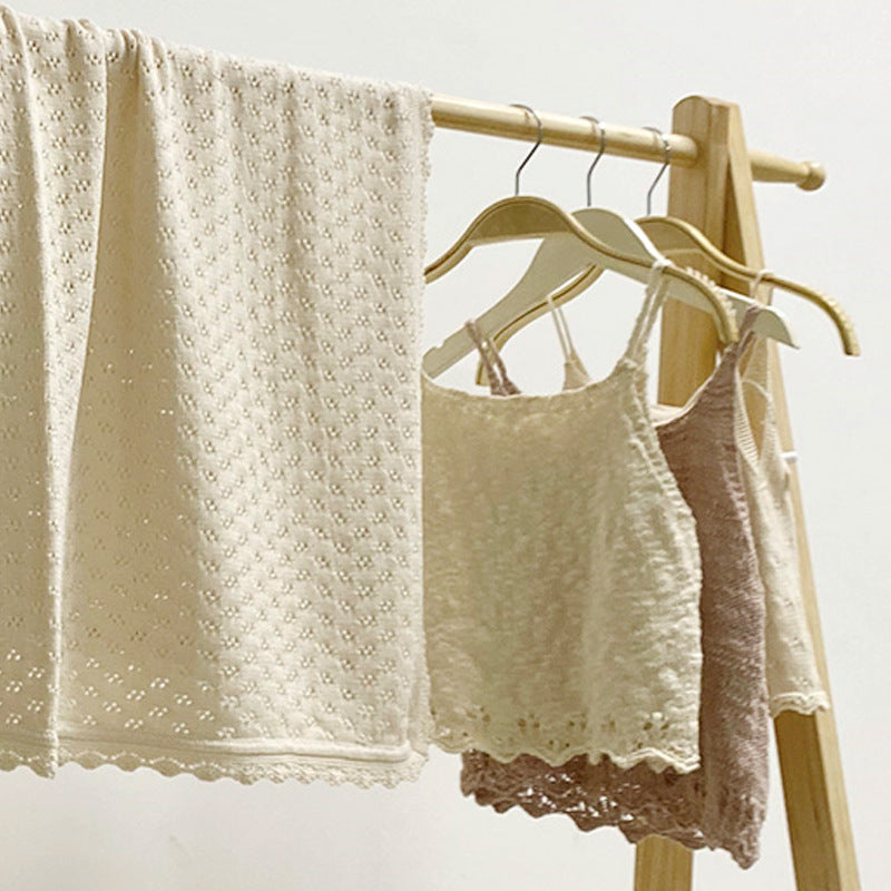 Lace Knitted Blanket For Babies And Toddlers