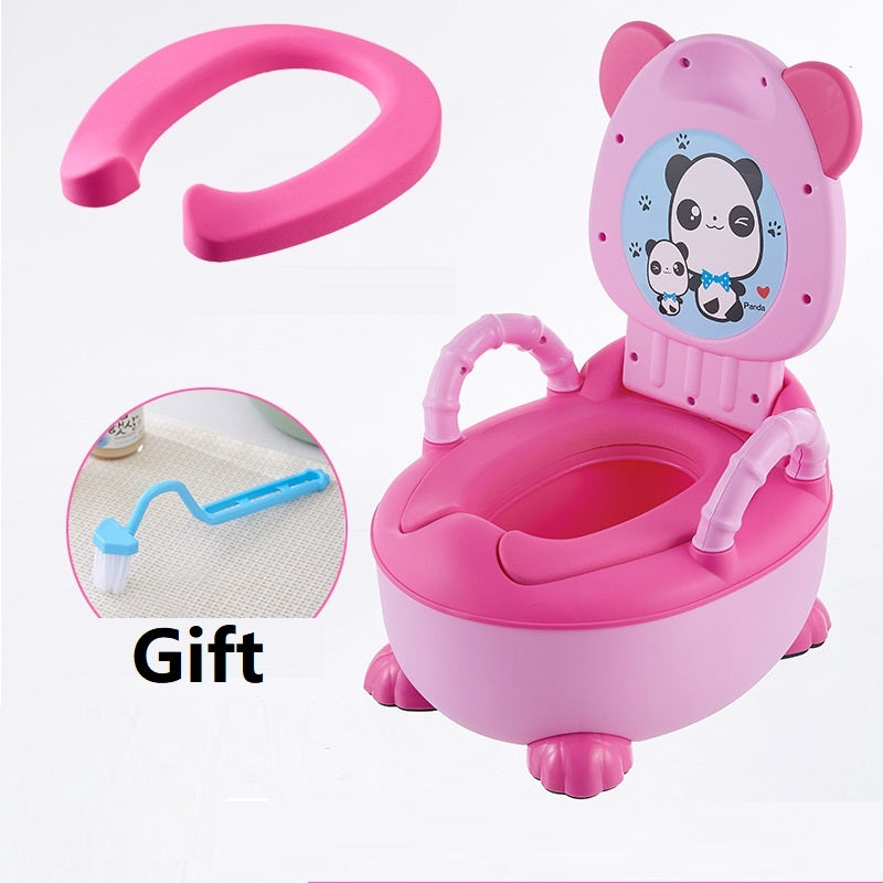 Children's potty baby toilet seat back portable comfort basin