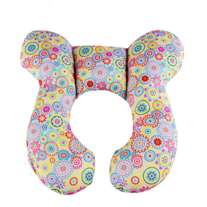 Cute Cartoon Pattern Baby U-shape Pillow Travel Car Seat Neck Protector