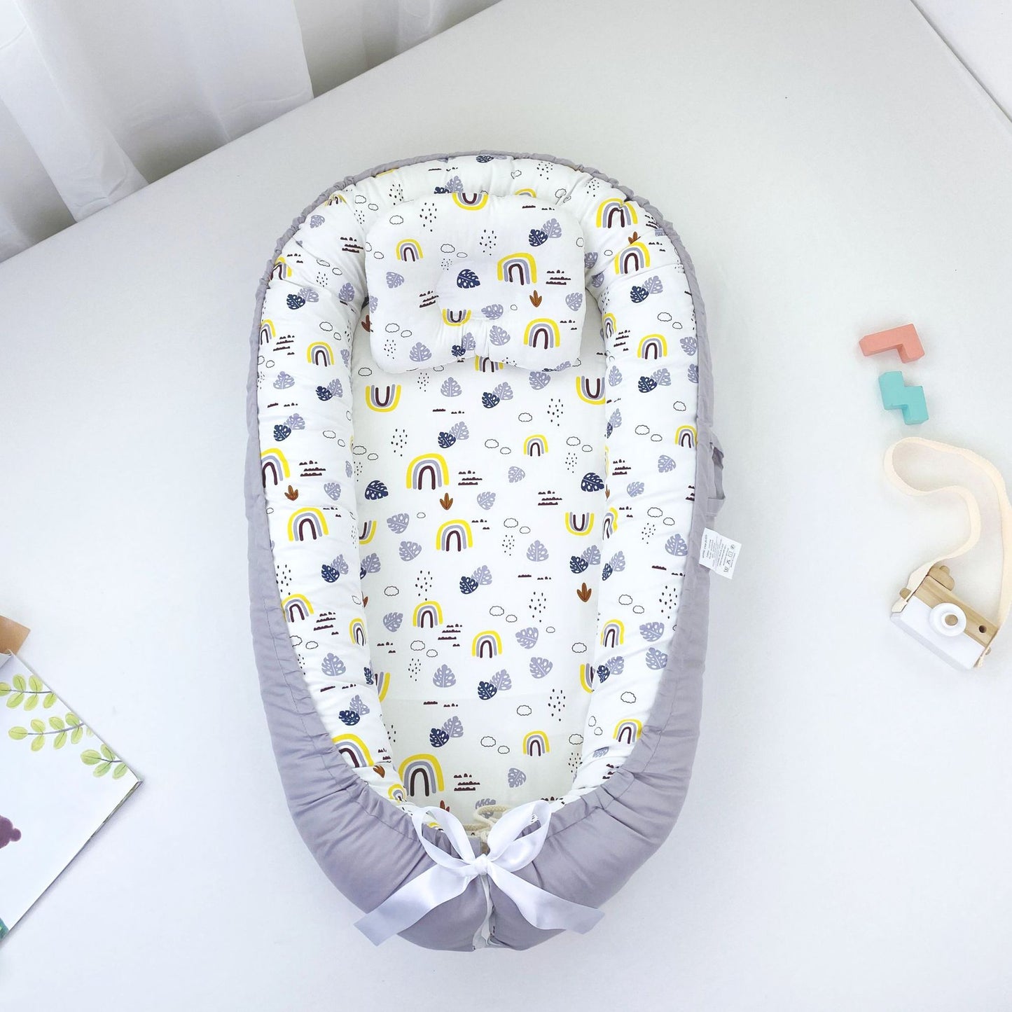 Pure Cotton Baby Nest Bed Portable Newborn Baby Bed In Bed Bb