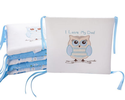 Baby Bedding Blue Owl Bed Backup