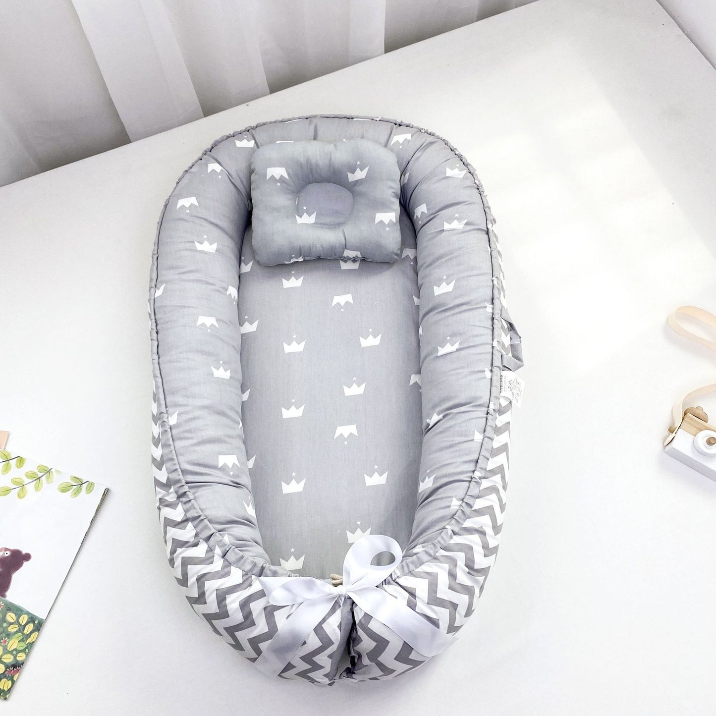 Pure Cotton Baby Nest Bed Portable Newborn Baby Bed In Bed Bb