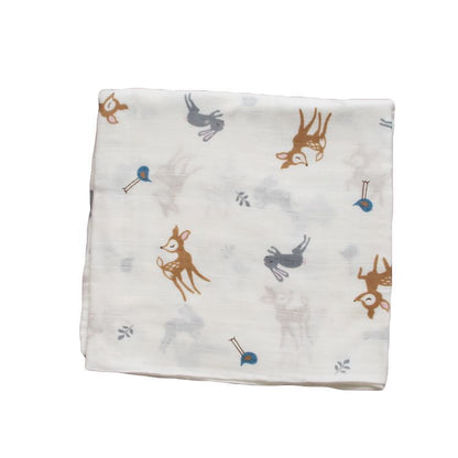 Bamboo Muslin Swaddle  Neutral Receiving Blanket