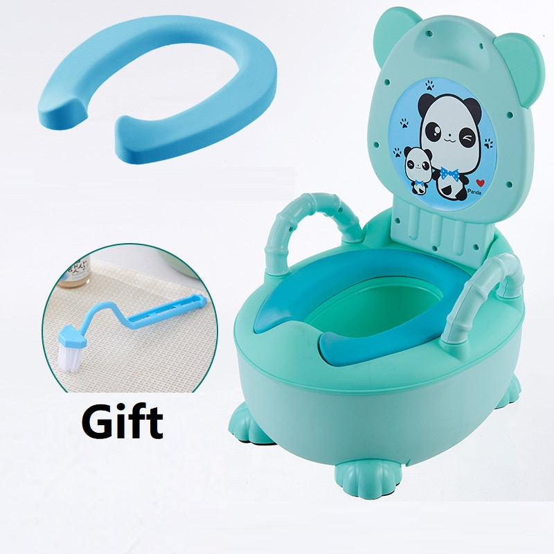 Children's potty baby toilet seat back portable comfort basin