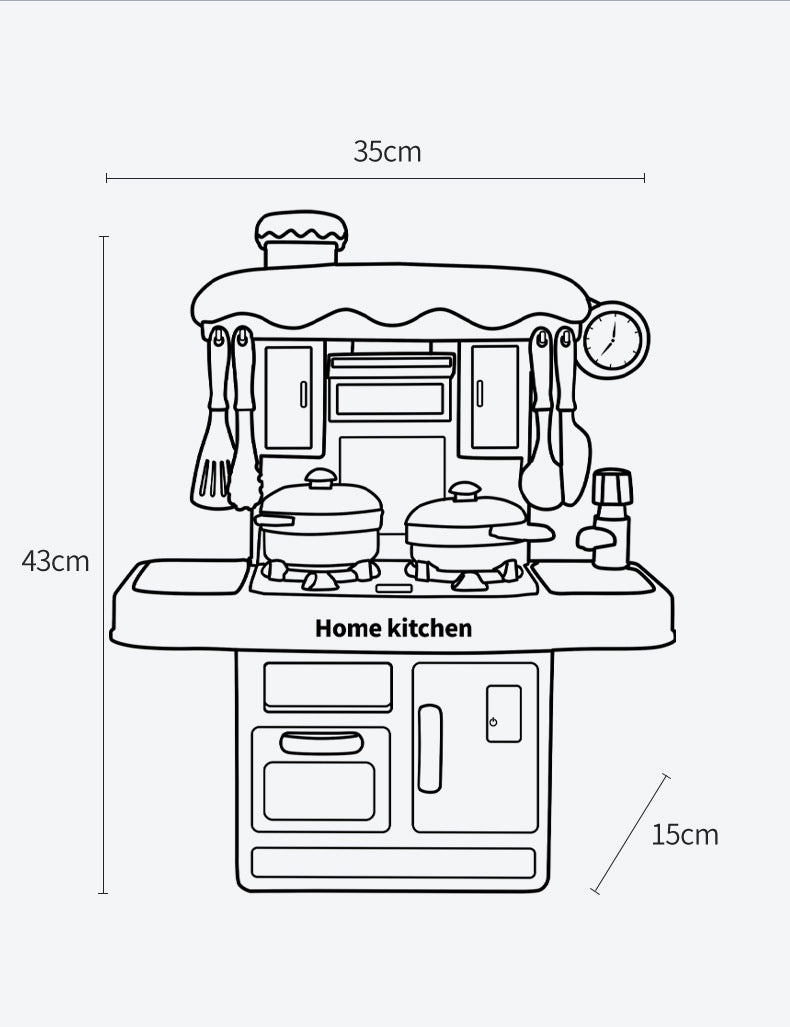 Boy Girl Cooking Kitchen Utensils Table Utensils