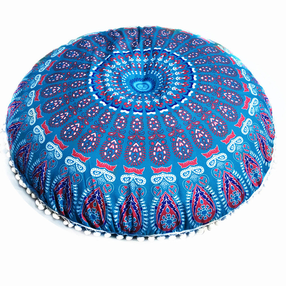 Lotus Round Throw Pillow Furniture Cushion