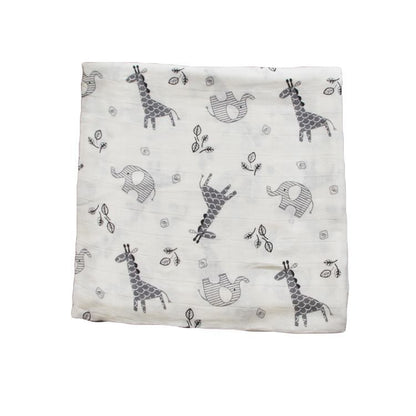 Bamboo Muslin Swaddle  Neutral Receiving Blanket