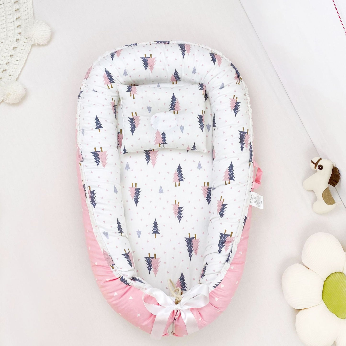 Pure Cotton Baby Nest Bed Portable Newborn Baby Bed In Bed Bb