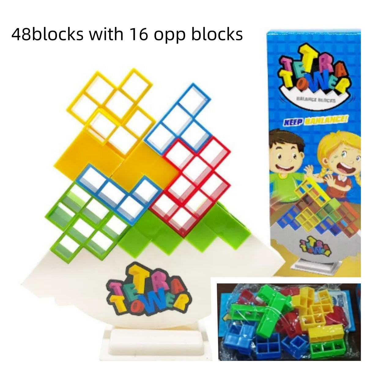 Balance Stacking Board Games Kids Adults Tower Block Toys For Family Parties Travel Games Boys Girls Puzzle Buliding Blocks Toy